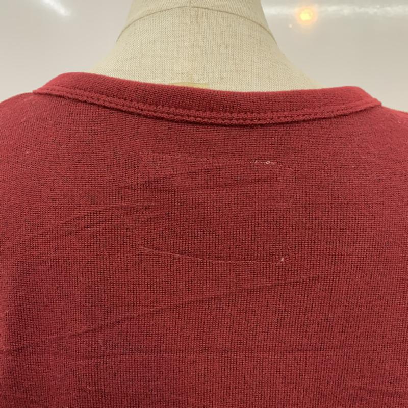 オリーブデオリーブ OLIVE des OLIVE カーディガン 長袖 アーガイル アーガイル柄 えんじ / ワインレッド /  レディース USED 古着 中古 10042951