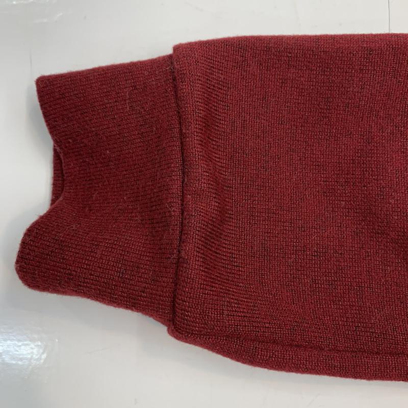 オリーブデオリーブ OLIVE des OLIVE カーディガン 長袖 アーガイル アーガイル柄 えんじ / ワインレッド /  レディース USED 古着 中古 10042951