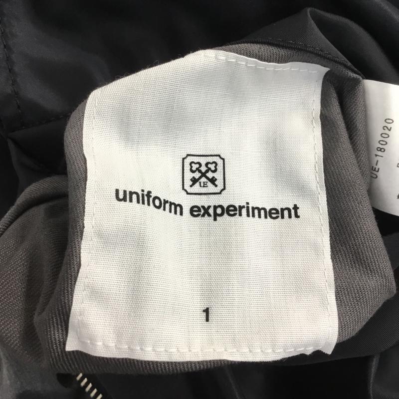 ユニフォームエクスペリメント uniform experiment ジャケット、上着 ジャンパー、ブルゾン MA-1 ミリタリー リバーシブル 1 無地 黒 / ブラック / X 灰 / グレー /  メンズ USED 古着 中古 10042984