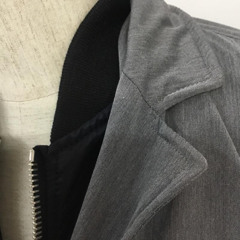 ユニフォームエクスペリメント uniform experiment ジャケット、上着 ジャンパー、ブルゾン MA-1 ミリタリー リバーシブル 1 無地 黒 / ブラック / X 灰 / グレー /  メンズ USED 古着 中古 10042984