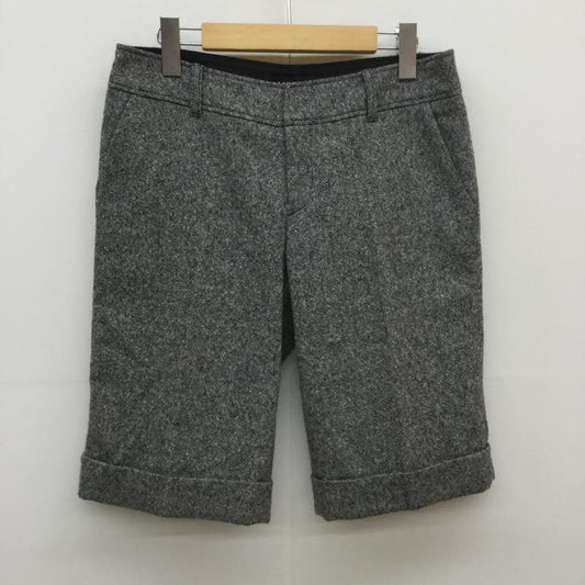 インディヴィ INDIVI パンツ ショートパンツ 40  白 / ホワイト / X 黒 / ブラック /  レディース USED 古着 中古 10043049
