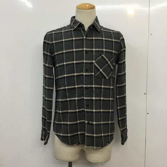 ハレ HARE シャツ、ブラウス 長袖 チェックシャツ S チェック 灰 / グレー /  メンズ USED 古着 中古 10043103
