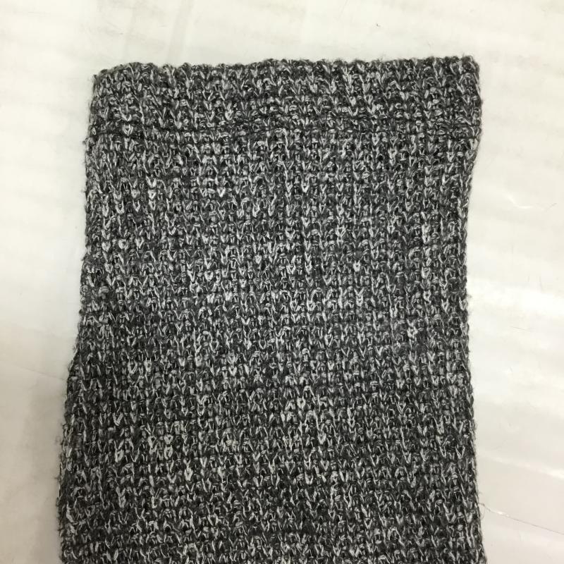 エル ELLE カットソー 長袖 38 無地 X 花柄 ダークグレー / ダークグレー /  レディース USED 古着 中古 10043206