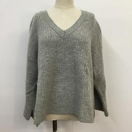 ジーナシス JEANASIS ニット、セーター 長袖 FREE 無地 灰 / グレー /  レディース USED 古着 中古 10043227