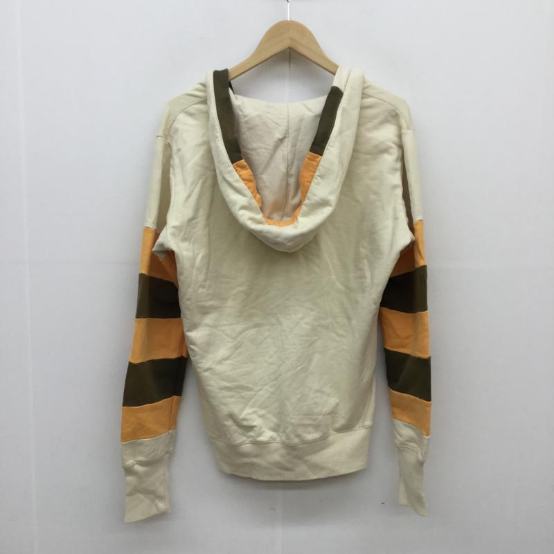 ディーゼル DIESEL カーディガン 長袖 フード付きカーディガン S  橙 / オレンジ / X アイボリー / アイボリー /  メンズ USED 古着 中古 10043232