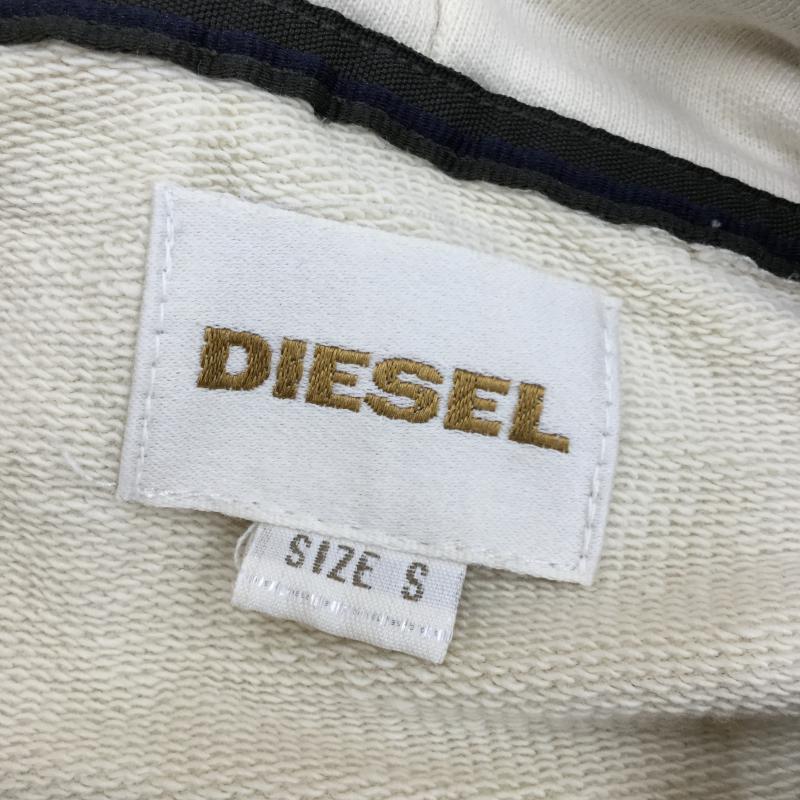 ディーゼル DIESEL カーディガン 長袖 フード付きカーディガン S  橙 / オレンジ / X アイボリー / アイボリー /  メンズ USED 古着 中古 10043232