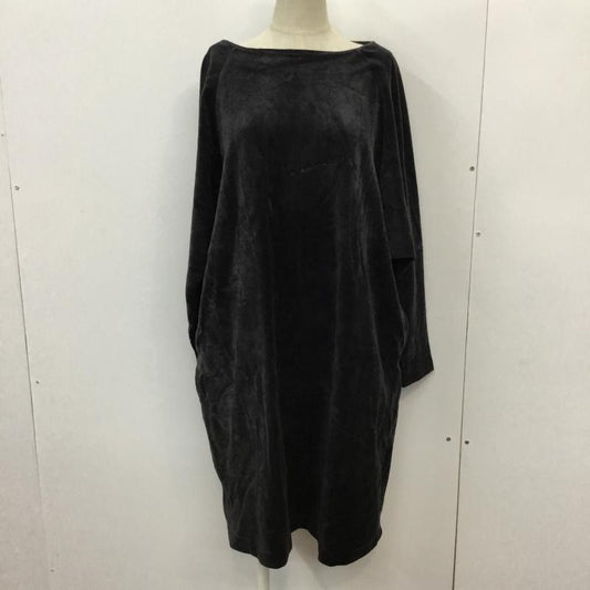 ニコアンド niko and... ワンピース ひざ丈スカート 3 無地 黒 / ブラック /  レディース USED 古着 中古 10043264