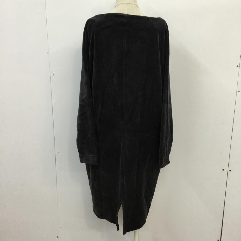 ニコアンド niko and... ワンピース ひざ丈スカート 3 無地 黒 / ブラック /  レディース USED 古着 中古 10043264
