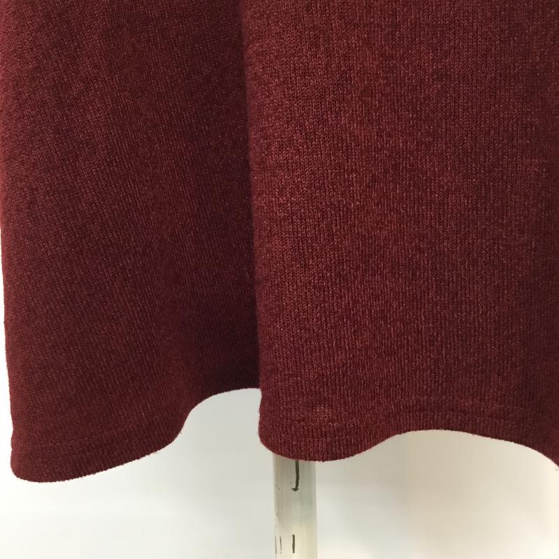 オリーブデオリーブ OLIVE des OLIVE ワンピース ひざ丈スカート 無地 えんじ / ワインレッド /  レディース USED 古着 中古 10043267