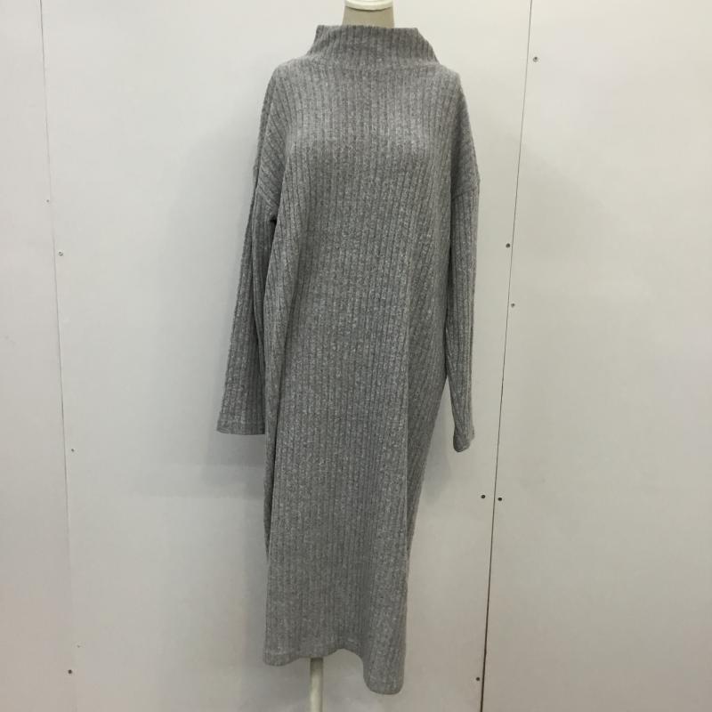 ローリーズファーム LOWRYS FARM ワンピース ロングスカート M 無地 灰 / グレー /  レディース USED 古着 中古 10043269