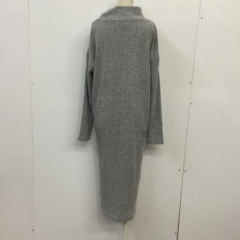 ローリーズファーム LOWRYS FARM ワンピース ロングスカート M 無地 灰 / グレー /  レディース USED 古着 中古 10043269