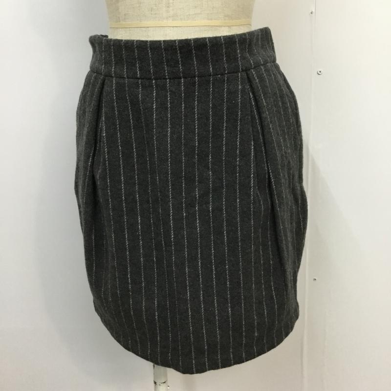 チャオパニック CIAOPANIC スカート ミニスカート タグ付 ストライプ FREE ストライプ 灰 / グレー /  レディース USED 古着 中古 10043342
