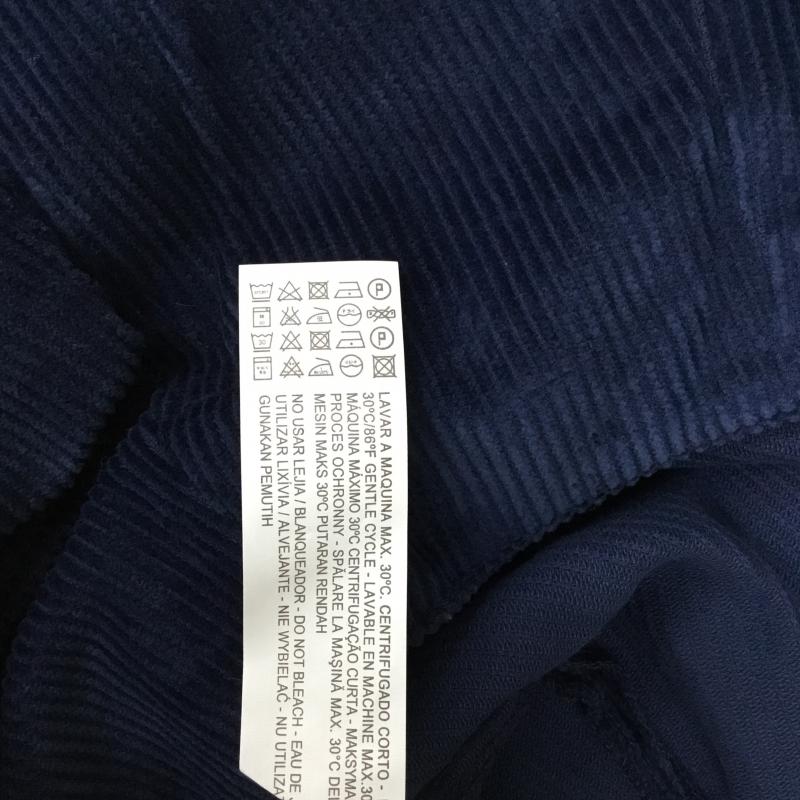 ザラベーシック ZARA BASIC スカート ミニスカート コーデュロイ M 無地 紺 / ネイビー / navy レディース USED 古着 中古 10043343