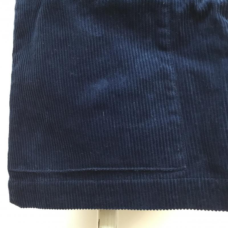 ザラベーシック ZARA BASIC スカート ミニスカート コーデュロイ M 無地 紺 / ネイビー / navy レディース USED 古着 中古 10043343
