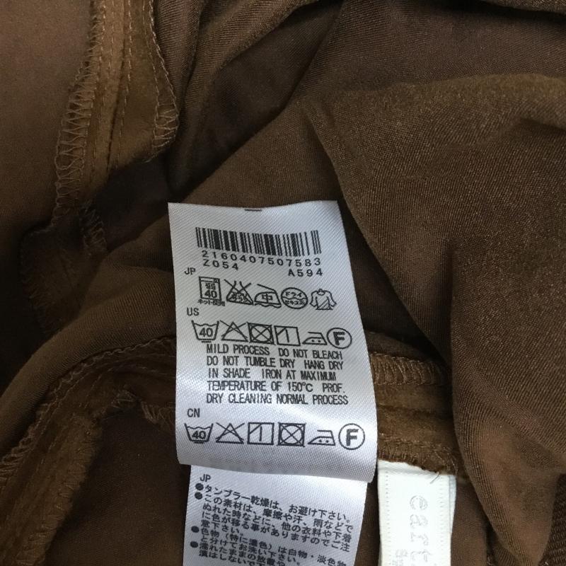 アースミュージックアンドエコロジー earth music&ecology スカート ひざ丈スカート FREE 無地 茶 / ブラウン / brown レディース USED 古着 中古 10043346