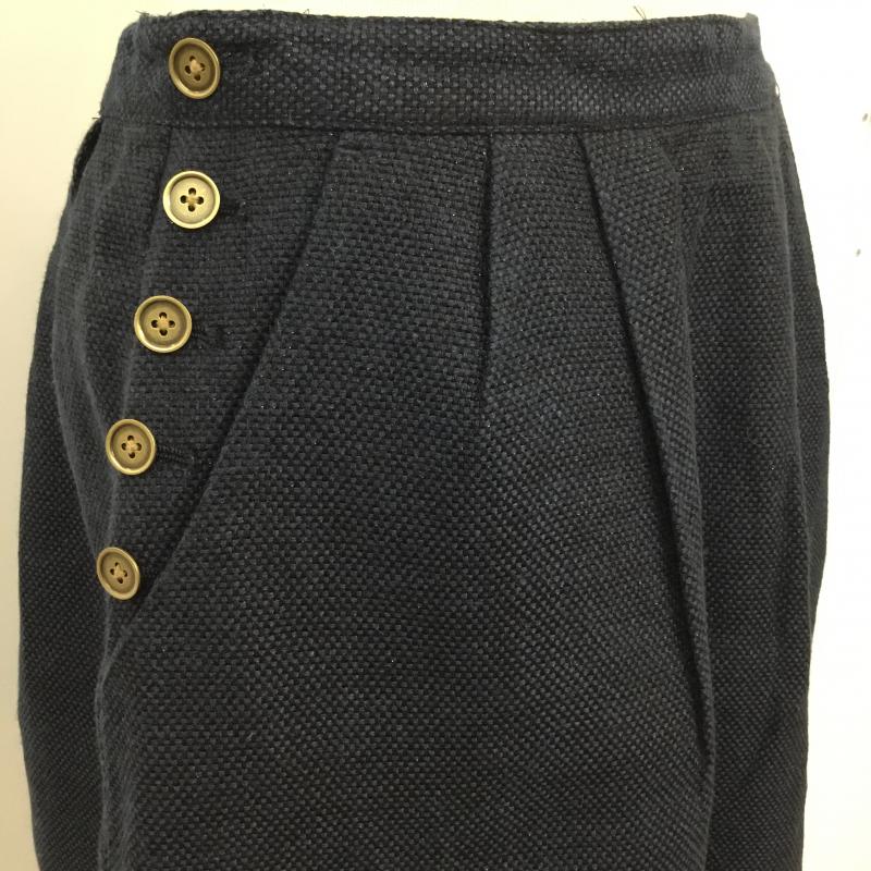 グリーンレーベルリラクシング green label relaxing スカート ミニスカート 40 無地 紺 / ネイビー / navy レディース USED 古着 中古 10043349