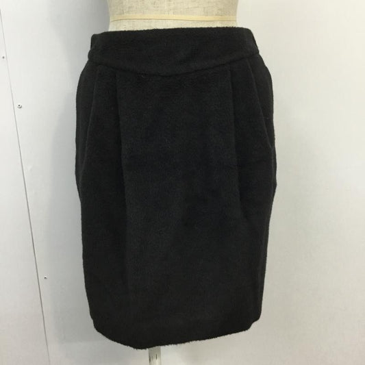 ニコアンド niko and... スカート ミニスカート 無地 黒 / ブラック /  レディース USED 古着 中古 10043355