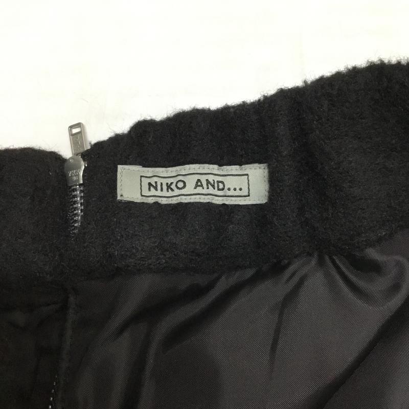 ニコアンド niko and... スカート ミニスカート 無地 黒 / ブラック /  レディース USED 古着 中古 10043355