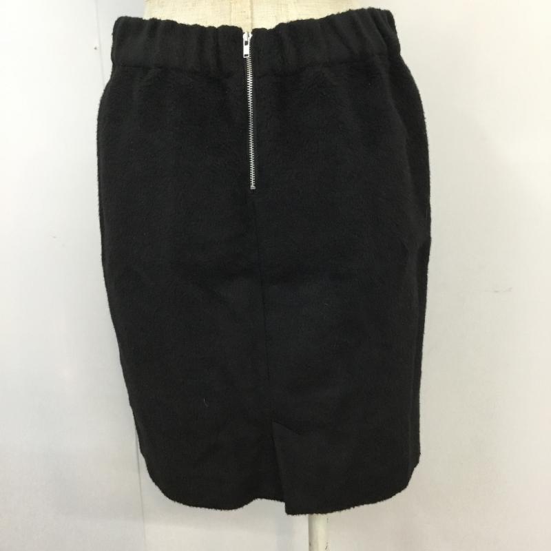 ニコアンド niko and... スカート ミニスカート 無地 黒 / ブラック /  レディース USED 古着 中古 10043355