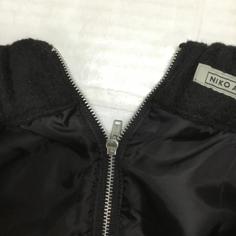 ニコアンド niko and... スカート ミニスカート 無地 黒 / ブラック /  レディース USED 古着 中古 10043355
