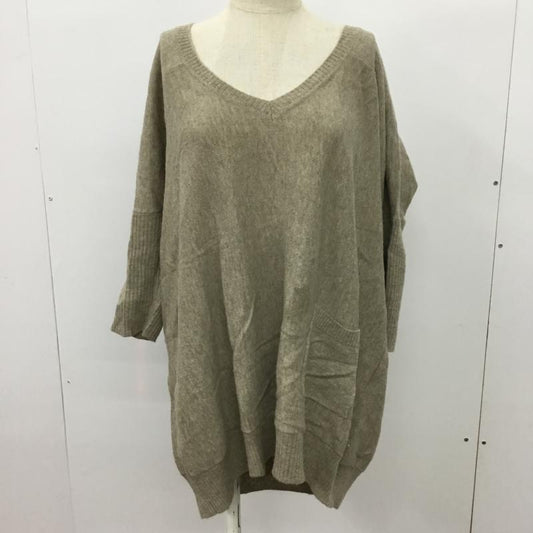 バナーバレット BANNER BARRETT ニット、セーター 七分袖 38 無地 ベージュ / ベージュ /  レディース USED 古着 中古 10043432