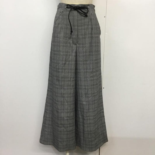 ムルーア MURUA ボトムス ボトムス ワイドパンツ チェック M チェック 灰 / グレー /  レディース USED 古着 中古 10043456