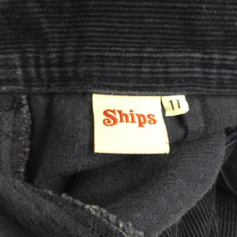 シップス SHIPS パンツ ワークパンツ、ペインターパンツ コーデュロイ フルレングス 無地 紺 / ネイビー /  メンズ USED 古着 中古 10043522