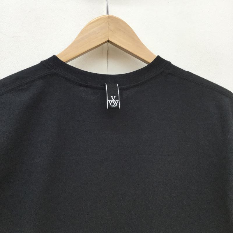 ウ゛ァルゴ VIRGO Tシャツ 半袖 2 ロゴ、文字 X プリント 黒 / ブラック /  メンズ USED 古着 中古 10043643