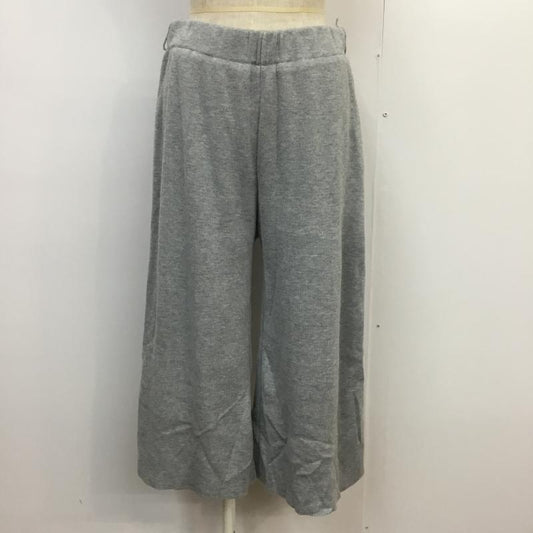 ミスティウーマン mysty woman ボトムス ボトムス 半端丈 ニットパンツ FREE 無地 灰 / グレー /  レディース USED 古着 中古 10043914