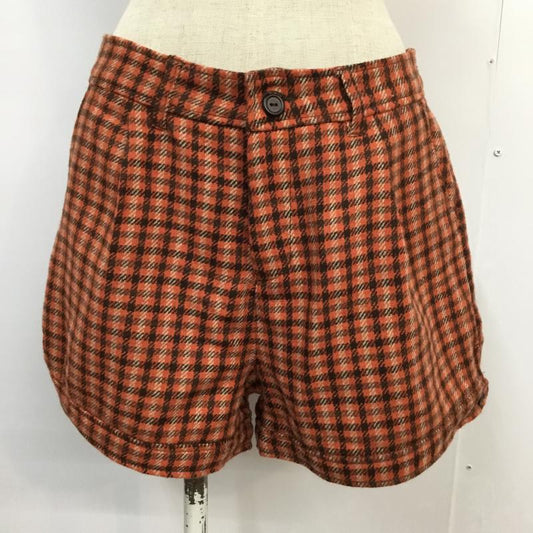 シュカ SHUCA パンツ ショートパンツ チェック タグ付 M チェック 橙 / オレンジ /  レディース USED 古着 中古 10043915