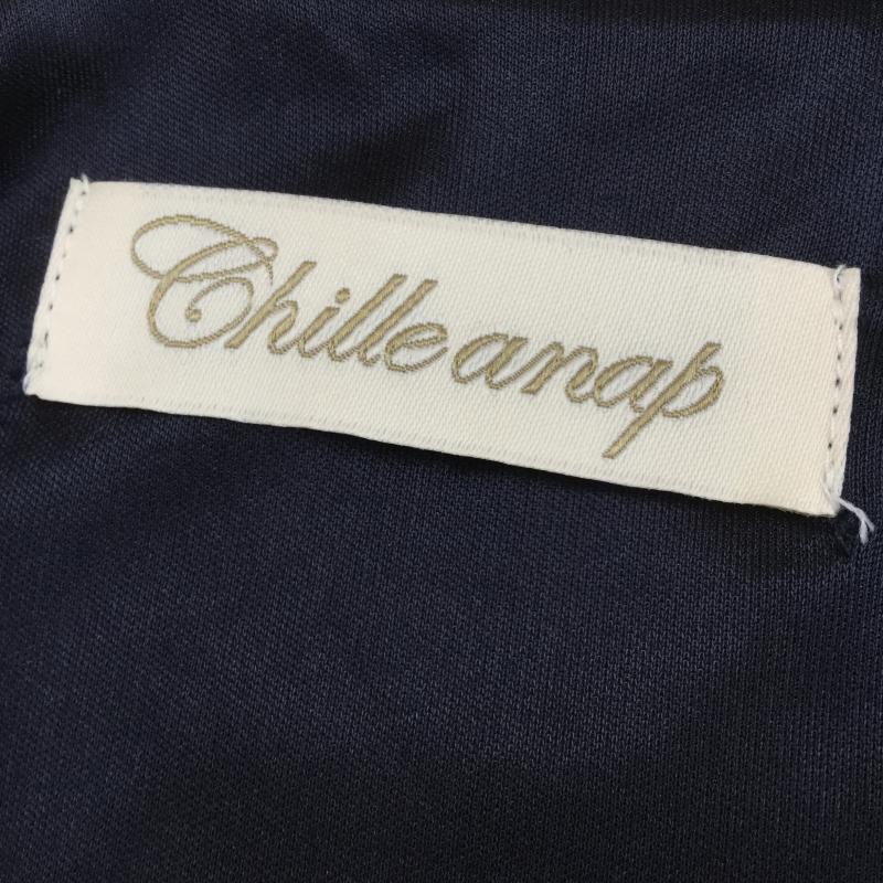 チルアナップ Chille anap ワンピース ひざ丈スカート ベロアワンピース M  青 / ブルー /  レディース USED 古着 中古 10043937