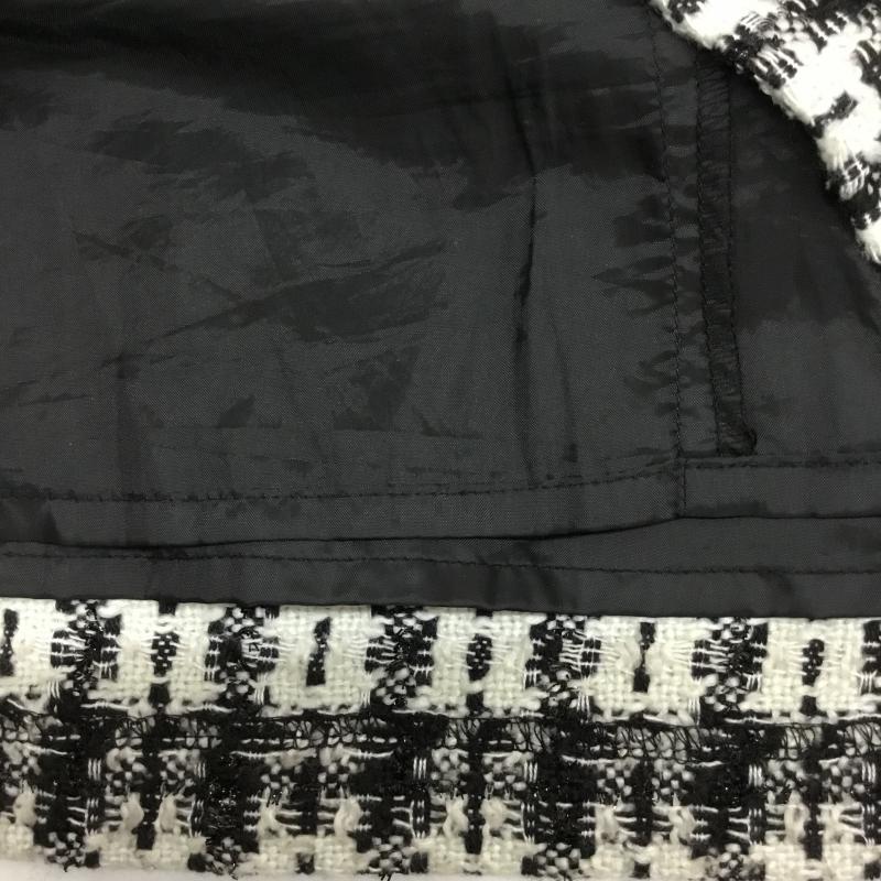 ロペピクニック ROPE' PICNIC スカート ミニスカート ツイード 36  白 / ホワイト / X 黒 / ブラック /  レディース USED 古着 中古 10044023