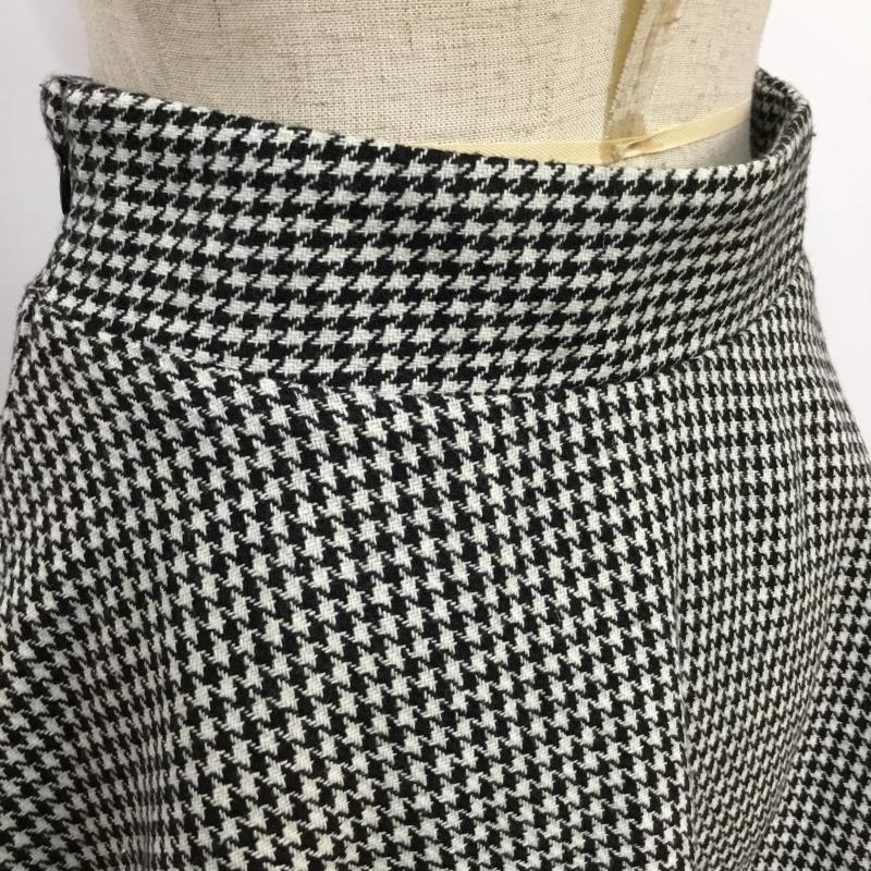 アンドバイピンキーアンドダイアン &BYPINKY&DAINNE スカート ミニスカート 36 千鳥格子 白 / ホワイト / X 黒 / ブラック /  レディース USED 古着 中古 10044039
