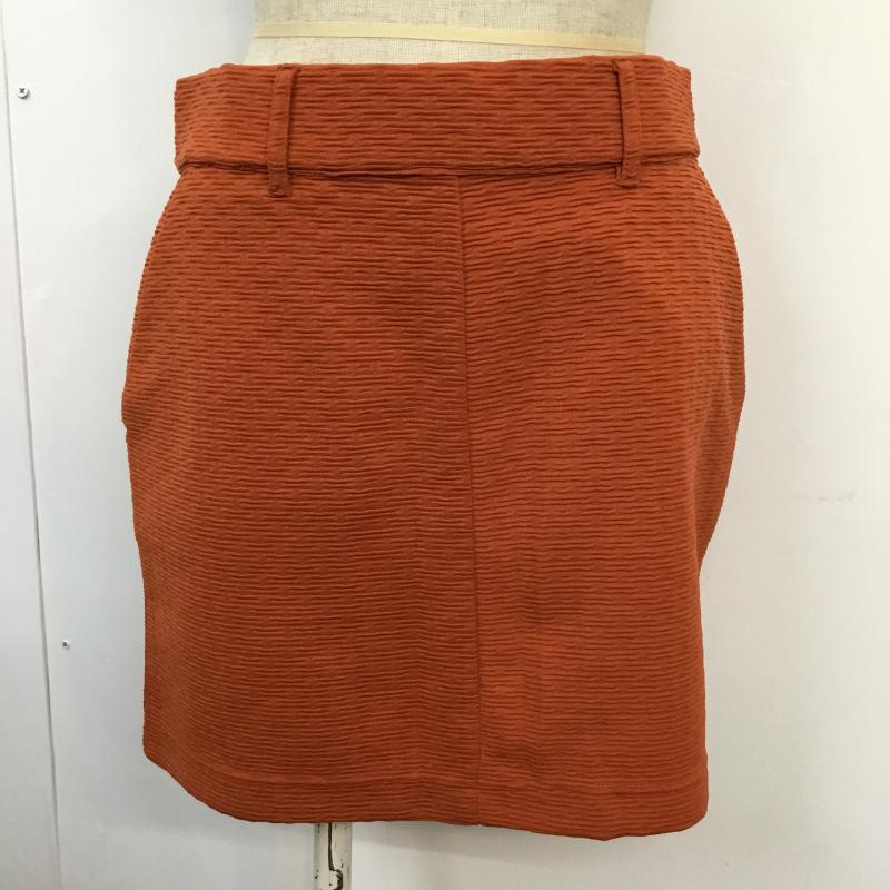 ローリーズファーム LOWRYS FARM スカート ミニスカート L 無地 橙 / オレンジ /  レディース USED 古着 中古 10044146