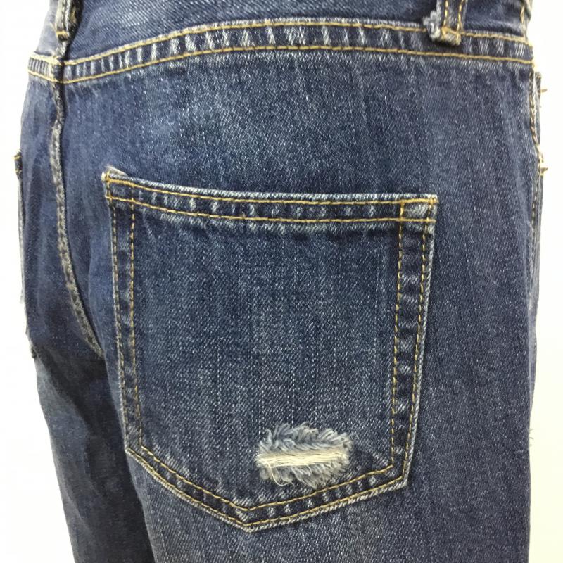 イング INGNI パンツ デニム、ジーンズ ダメージデニム M 無地 インディゴ / インディゴ /  レディース USED 古着 中古 10044160