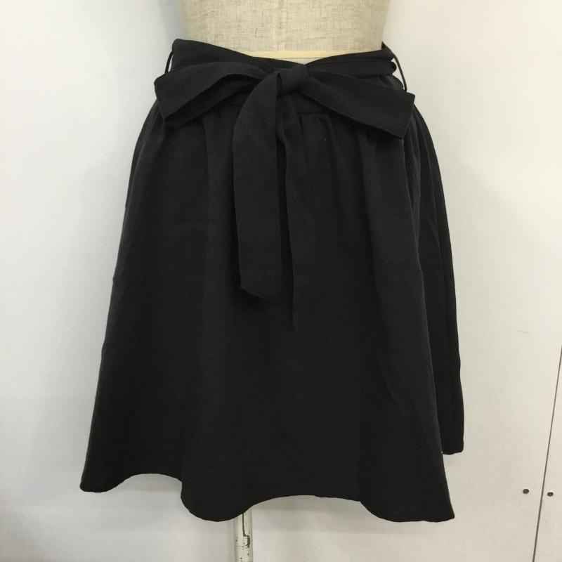 セシルマクビー CECIL McBEE スカート ミニスカート M 無地 黒 / ブラック /  レディース USED 古着 中古 10044385