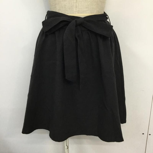 セシルマクビー CECIL McBEE スカート ミニスカート M 無地 黒 / ブラック /  レディース USED 古着 中古 10044385