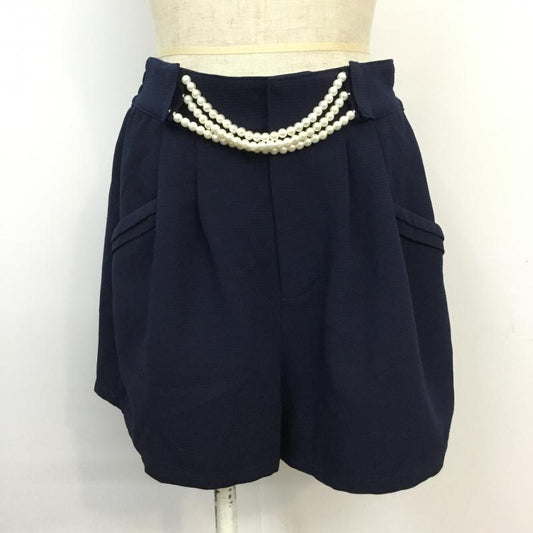 ページボーイ PAGEBOY パンツ ショートパンツ FREE 無地 紺 / ネイビー /  レディース USED 古着 中古 10044649