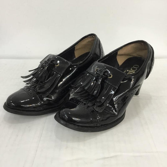 フーズフーチコ who's who Chico パンプス パンプス ヒール タッセル S 無地 黒 / ブラック /  レディース USED 古着 中古 10044814