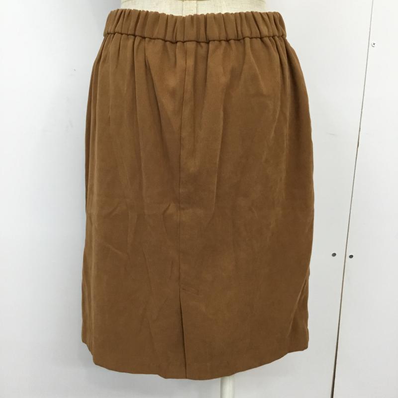 ミスティック mystic スカート ミニスカート 2 無地 茶 / ブラウン /  レディース USED 古着 中古 10044898