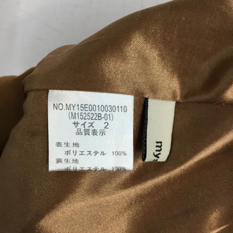 ミスティック mystic スカート ミニスカート 2 無地 茶 / ブラウン /  レディース USED 古着 中古 10044898