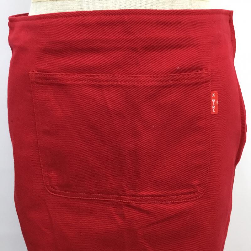 エックスガール X-girl スカート ミニスカート 2 無地 赤 / レッド /  レディース USED 古着 中古 10044943