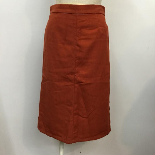 アースミュージックアンドエコロジー earth music&ecology スカート ひざ丈スカート M 無地 橙 / オレンジ /  レディース USED 古着 中古 10044955