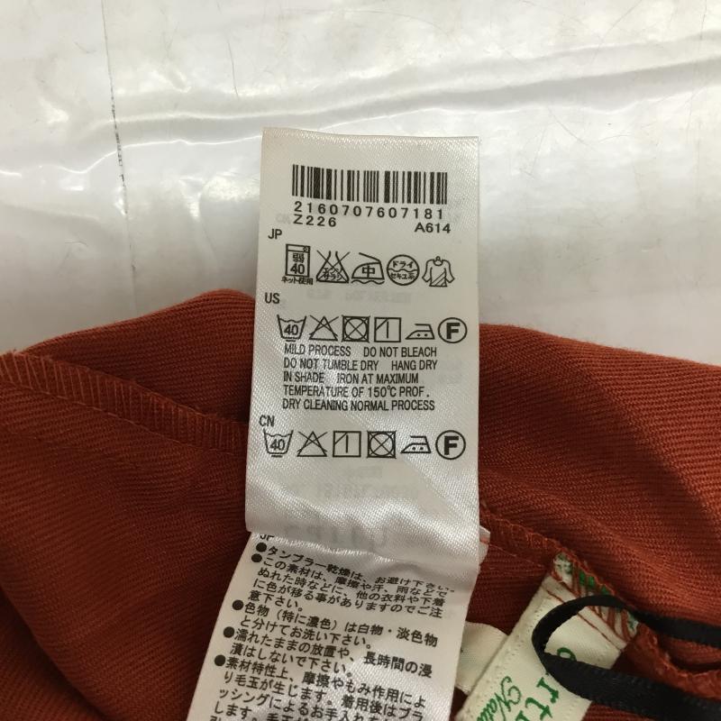 アースミュージックアンドエコロジー earth music&ecology スカート ひざ丈スカート M 無地 橙 / オレンジ /  レディース USED 古着 中古 10044955