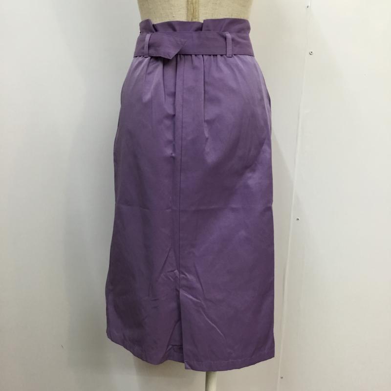 エージー AG スカート ひざ丈スカート S 無地 紫 / パープル /  レディース USED 古着 中古 10044965