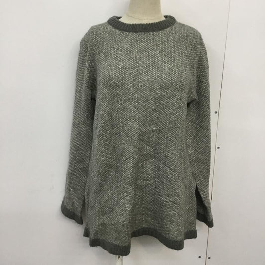 アースミュージックアンドエコロジー earth music&ecology ニット、セーター 長袖 FREE 無地 灰 / グレー /  レディース USED 古着 中古 10045020
