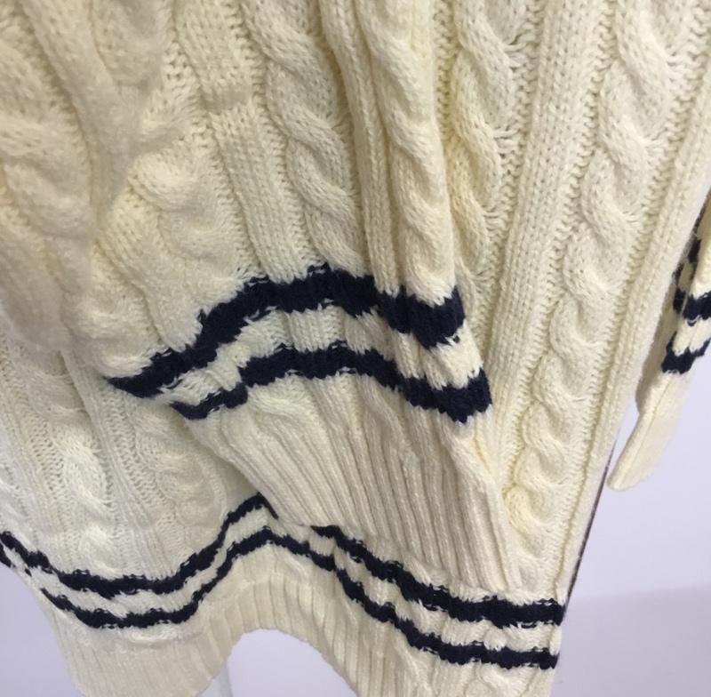オリーブデオリーブ OLIVE des OLIVE ニット、セーター 長袖 4L 無地 オフホワイト / オフホワイト /  レディース USED 古着 中古 10045024