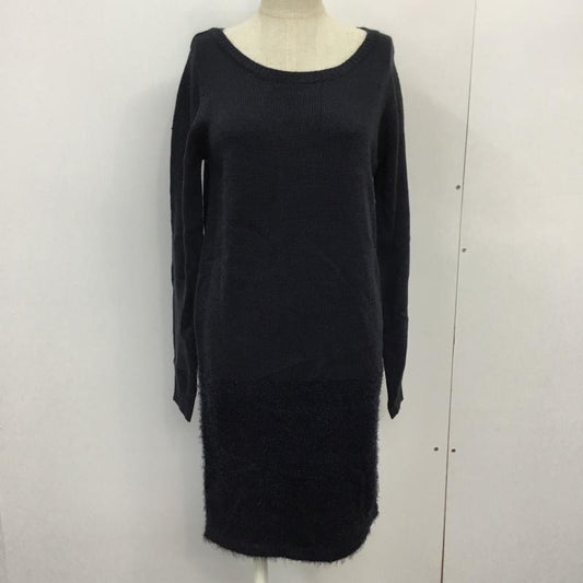 YEVS YEVS ワンピース ひざ丈スカート 無地 紺 / ネイビー /  レディース USED 古着 中古 10045031