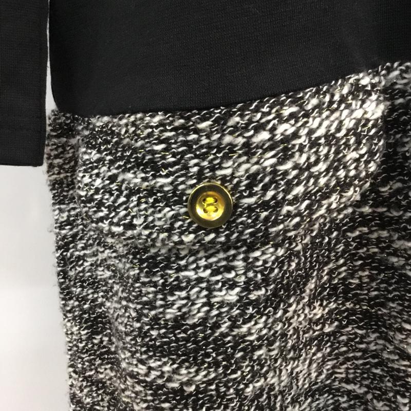 ロペピクニック ROPE' PICNIC ワンピース ひざ丈スカート 38 無地 黒 / ブラック /  レディース USED 古着 中古 10045197