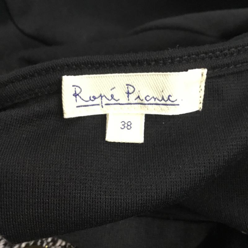 ロペピクニック ROPE' PICNIC ワンピース ひざ丈スカート 38 無地 黒 / ブラック /  レディース USED 古着 中古 10045197